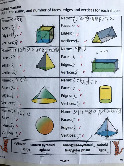 算数 立体図形を作って遊ぼう Let S Make And Play With 3d Solid Shapes 留学生ノート インターナショナルスクール 小学校編 Produced By トモドコ